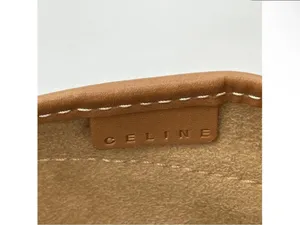 Celine vintage canvas leather Baguette bag thumbnail 14