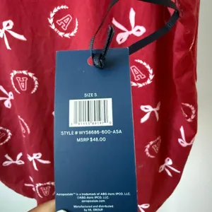 Aeropostale Dainty Bows Preppy Bella Swan Fairy Sleepwear Tank Top S Red thumbnail 5