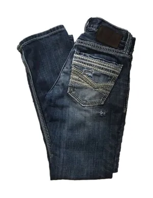 BKE Aiden Straight Distressed Jeans Size 26 Short thumbnail 1