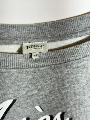 Anthro KULE Oversized Après Ski Graphic Cotton Pullover Crewneck Sweatshirt XS thumbnail 7