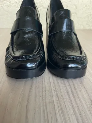 Steve Madden Black Patent Loafers for Women thumbnail 6