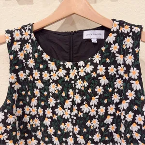 Lost + Wander Chamomile Hills Mini Shift Dress Black White Floral Size M NWT thumbnail 3