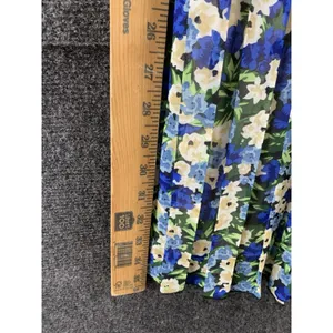 Joie By Anthropologie Maxi Skirt Belt Pull On Floral Blue Size Large NWOT thumbnail 6