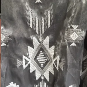 NWT Savanna Jane Embroidered Aztec Top Silver Size 2X thumbnail 7