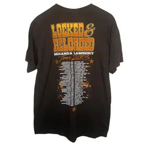 NWOT Gildan‎ Miranda Lambert Locked & Reloaded Tour 2013 Graphic T-Shirt Sz L thumbnail 4