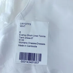 Lululemon Everlux Short-Lined 6” Inseam Tennis Tank Top Dress White Size 6 skort thumbnail 10