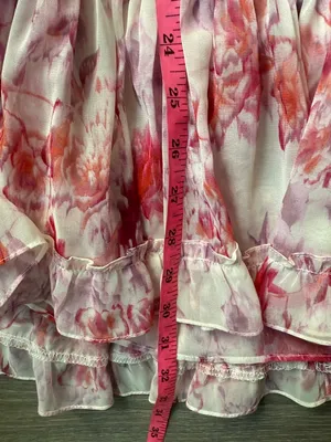 MISA Los Angeles Lorena Dress in Abstract Rose Flora Medium thumbnail 12