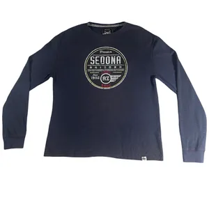 Premium 51 Sedona Arizona XL Navy Waffle Knit Thermal Graphic Shirt thumbnail 2