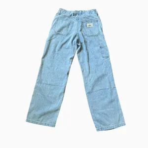 Levi's Baggy Carpenter Jeans Womens 27x31 Light Wash Wide‎ Leg Utility Denim thumbnail 2