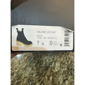 Coach Women's Delaney Leather Chelsea Bootie black leather Size 7 Gummy Sole thumbnail 7