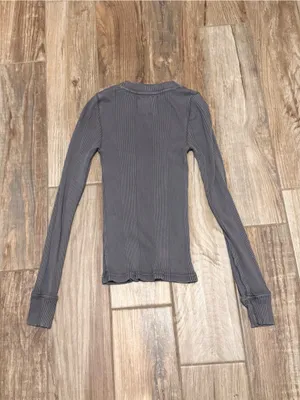 Aerie Road Trip Long Sleeve Henley T Shirt thumbnail 4