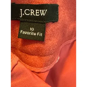 J.Crew Favorite Fit Wide Leg Trousers Salmon Cuffed Wool Size 10 Career Corpcore thumbnail 3