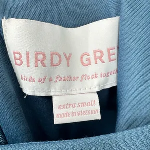 Birdy Grey Alex Crepe‎ Twilight Blue Tie Strap Maxi Dress Extra Small thumbnail 6