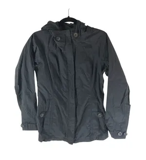The North Face Women's Resolve Parka Rain Jacket Waterproof Pockets Black S thumbnail 1