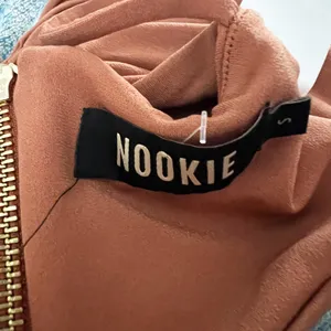 Nookie Alyssa Chain Link Strap One Shoulder Crop Tank Top Brown Gold Small thumbnail 2