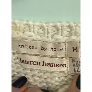 Lauren Hansen Handknit Vintage‎ 80s Sweater Size M Wool Blend Pastel Fairy Kei thumbnail 4