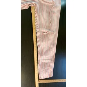 Beachlunchlounge Red White Striped Linen Blend Paperbag Waist Pants Beachy Large thumbnail 7
