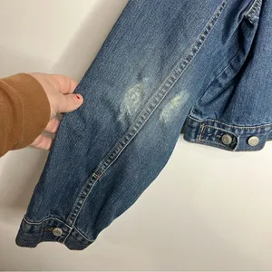 Old Navy‎ distressed jean jacket size XXL thumbnail 6
