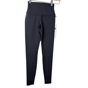 NWT Alo Yoga High Waisted Airbrush Leggings Black Size XXS thumbnail 4