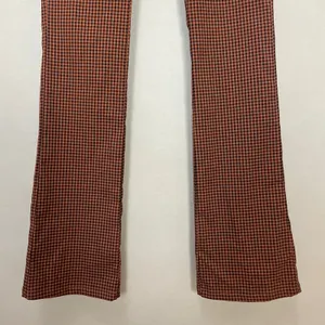 Urban Outfitters Pants‎ Gingham Plaid Black Brown Flared Leg Size 2 Preppy Retro thumbnail 7