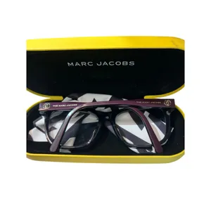 Marc Jacobs purple glasses frames with lenses yellow case, cleaning cloth. thumbnail 2