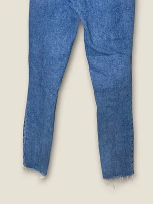 Abercrombie & Fitch High-Rise Blue Tie-Waist Jeans thumbnail 5
