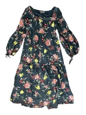 Anthropologie Women’s Evelin Square Neck Floral 3/4 Length Sleeve Maxi Dress S thumbnail 11