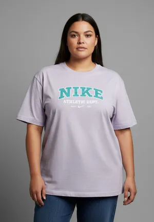 Women's Nike Athletic Dept. Lavender Teal Short Sleeve Tee XXL thumbnail 1
