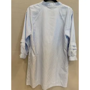 Simply Southern Blue White Striped Cover Up‎ Dress Coastal Beach Resort Tunic, M thumbnail 4