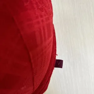 Victoria's Secret Bra Sz 32DD Red T-shirt Push Up Lace Velvet Convertible Strap thumbnail 5