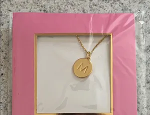 NWT - Kate Spade Gold 'M' Pendant Necklace thumbnail 1