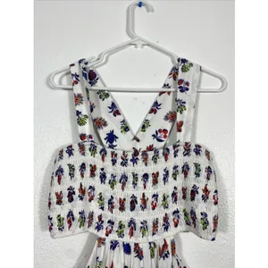 Anthropologie The Piper Bandeau Cutout Mini Dress Floral Size L thumbnail 7