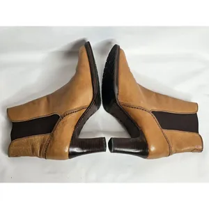 COLE HAAN Country Vibram‎ Sole Brown Leather Ankle Boots Womens Size 6B thumbnail 3