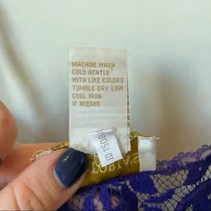 Vintage Victoria's Secret Purple Satin Slip thumbnail 6