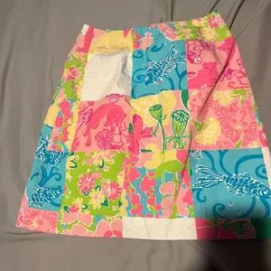 Lilly Pulitzer patchwork‎ skirt vintage size 0 thumbnail 4