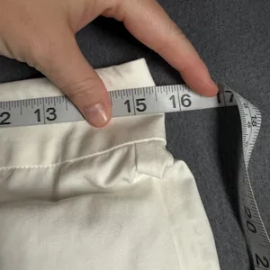 Grey Lab Cargo Pants Womens L White Wide Leg Cotton Twill Utility Pockets Casual thumbnail 6