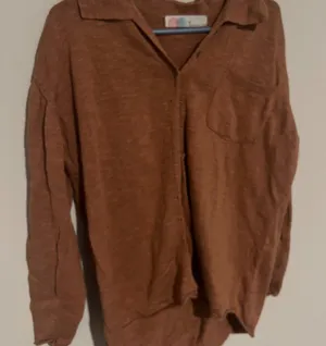 Free People FB Beach oversized button‎ down top size XS thumbnail 1