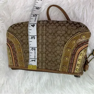 COACH Brown Signature Canvas Wristlet thumbnail 10