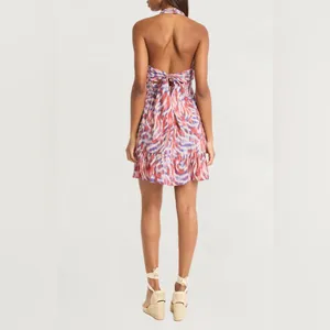 NWT The Good Journey Halter Neck Mini Dress | Flowy Summer Dress thumbnail 2