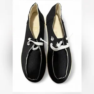 black canvas slip-on shoes women’s size 8 thumbnail 2