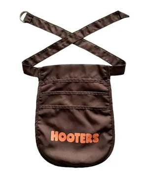 🔃Hooters Logo Waitress Uniform Money Bag Pouch thumbnail 1