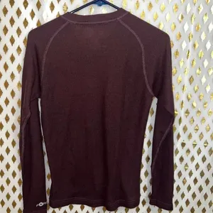 Carhartt women’s thermal long sleeve shirt brown burgundy force size S thumbnail 2