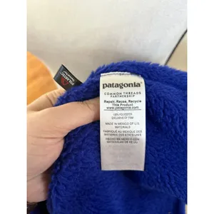 Patagonia Re-Tool Snap-T Fleece Pullover Cobalt Blue Henley Sweater thumbnail 4