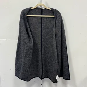 Madewell 100% Merino Wool Herringbone Sweater Coat Grey NB389 Women's Small thumbnail 4