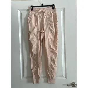 CRZ YOGA Pink Striped Ruched Pocket Jogger‎ Drawstring Athletic Pants Size Small thumbnail 3
