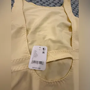 Free People Intimately Just Getting Started Muscle Tank, NWT, in Butter Yellow thumbnail 4