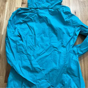 Columbia Women’s Blue Hooded Windbreaker Jacket Size M thumbnail 5