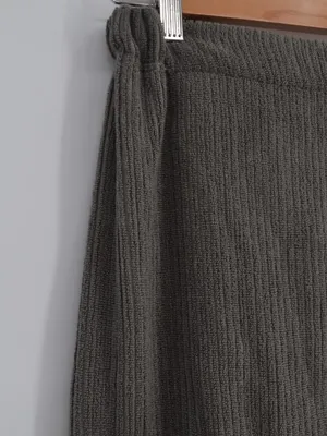 Cozy Earth Ribbed Terry Bath Wrap Charcoal XS/S thumbnail 3