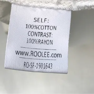 Roolee White Cotton Eyelet Puff Sleeve Blouse M thumbnail 7