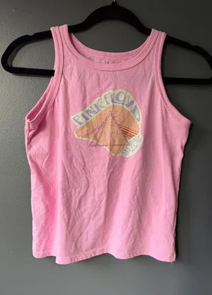 Pink Floyd The Dark Side of the Moon Pink Tank Top Plus Size Large 10-12 thumbnail 1